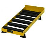 24” Wide x 42.5” Long Aluminum Frame Battery Roller Conveyor